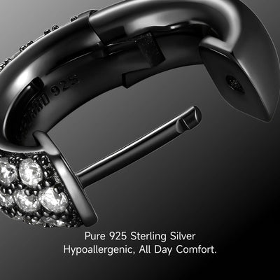 S925 Cluster Hoop Earring