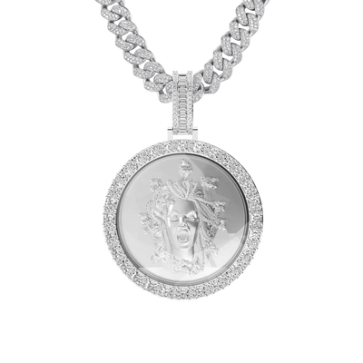 Custom 3D Crystal Round Pendant