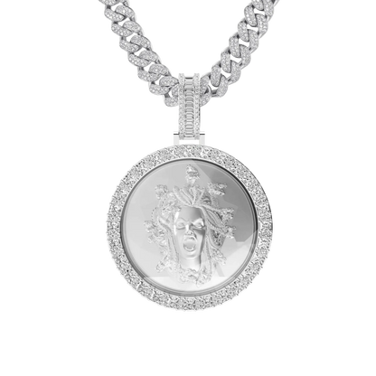 Custom 3D Crystal Round Pendant