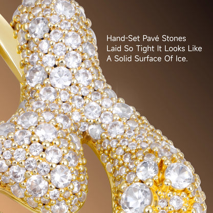 Custom Bubble Font Pendant - 30mm