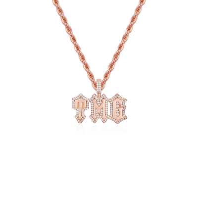 Custom Mini Moissanite Gothic Pendant