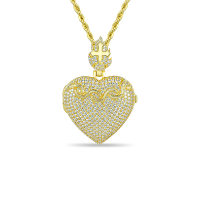 Custom Heart Locket Photo Pendant