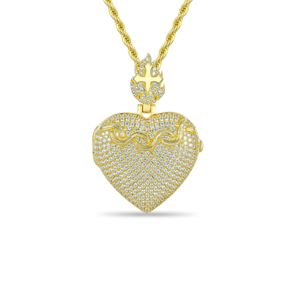 Custom Heart Locket Photo Pendant