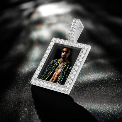Custom Rectangular Photo Pendant