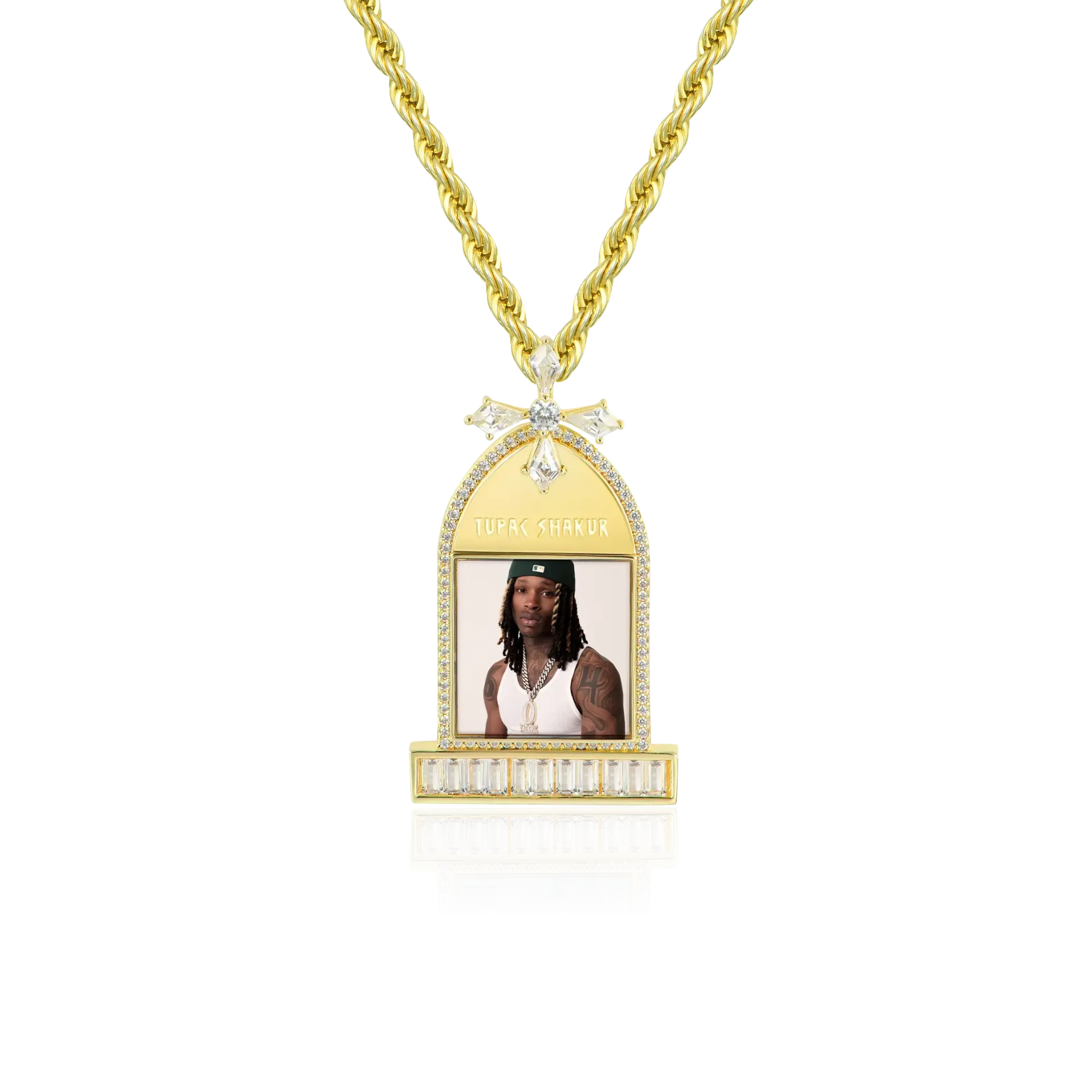 Custom Tombstone Photo Pendant