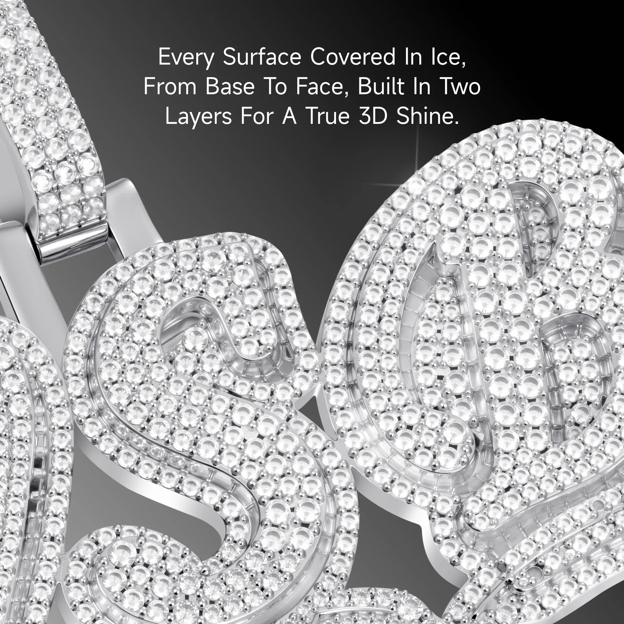 Custom Wheat Ears 3D Letter Pendant