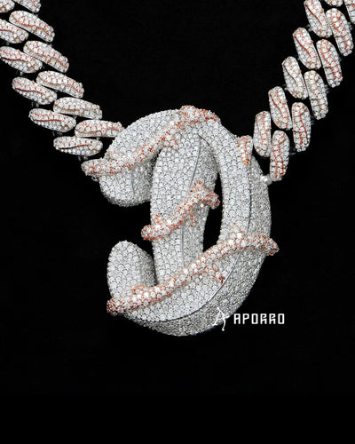 APORRO Premium Custom Letter D Necklace