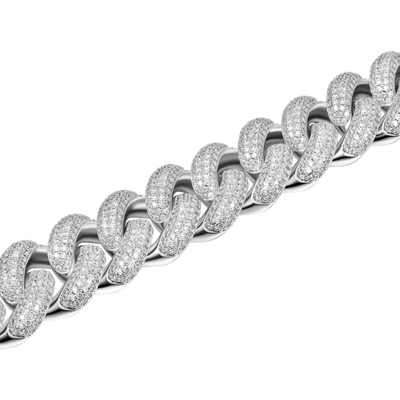 Custom 19mm 4-Row Gems Iced Cuban Link Chain