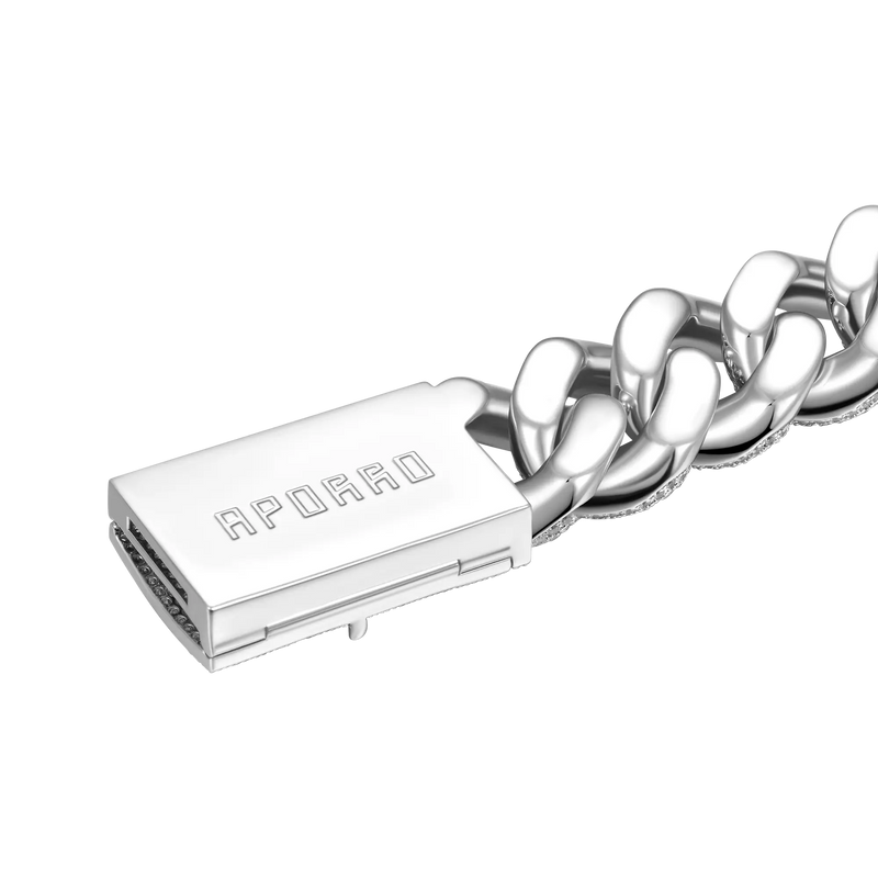 14K Gold & White Gold Custom 19mm Iced Cuban Link Chain-Urban Jewelry - APORRO