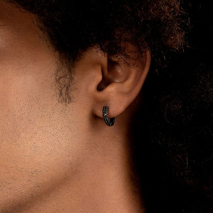 S925 Circle Hoop Earrings - Pair