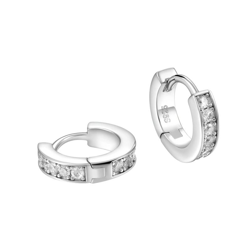 One Row Hoop Earrings - APORRO