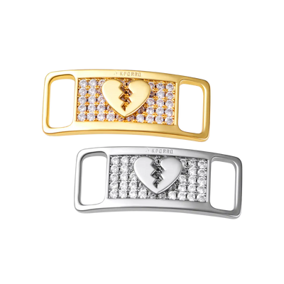Iced Out Broken Heart Lace Lock