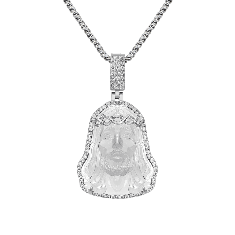 Arcenciel Gospel Jesus Pendant (Four Crystal Colors Available) - APORRO