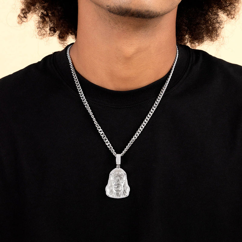 Arcenciel Gospel Transparent White Jesus Pendant - APORRO