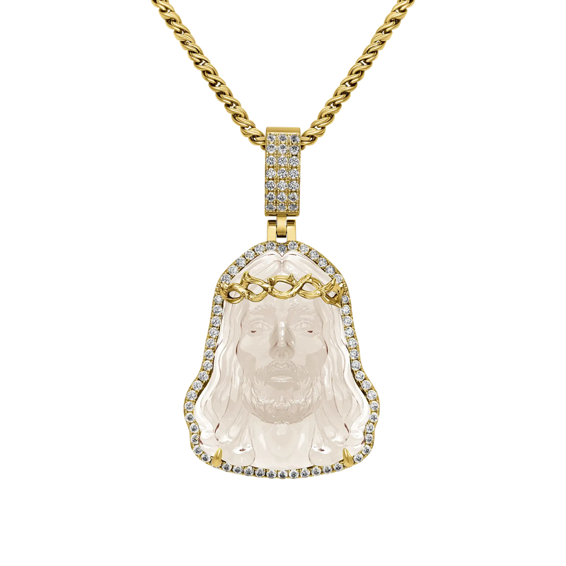 Arcenciel Gospel Jesus Pendant (Four Crystal Colors Available) - APORRO