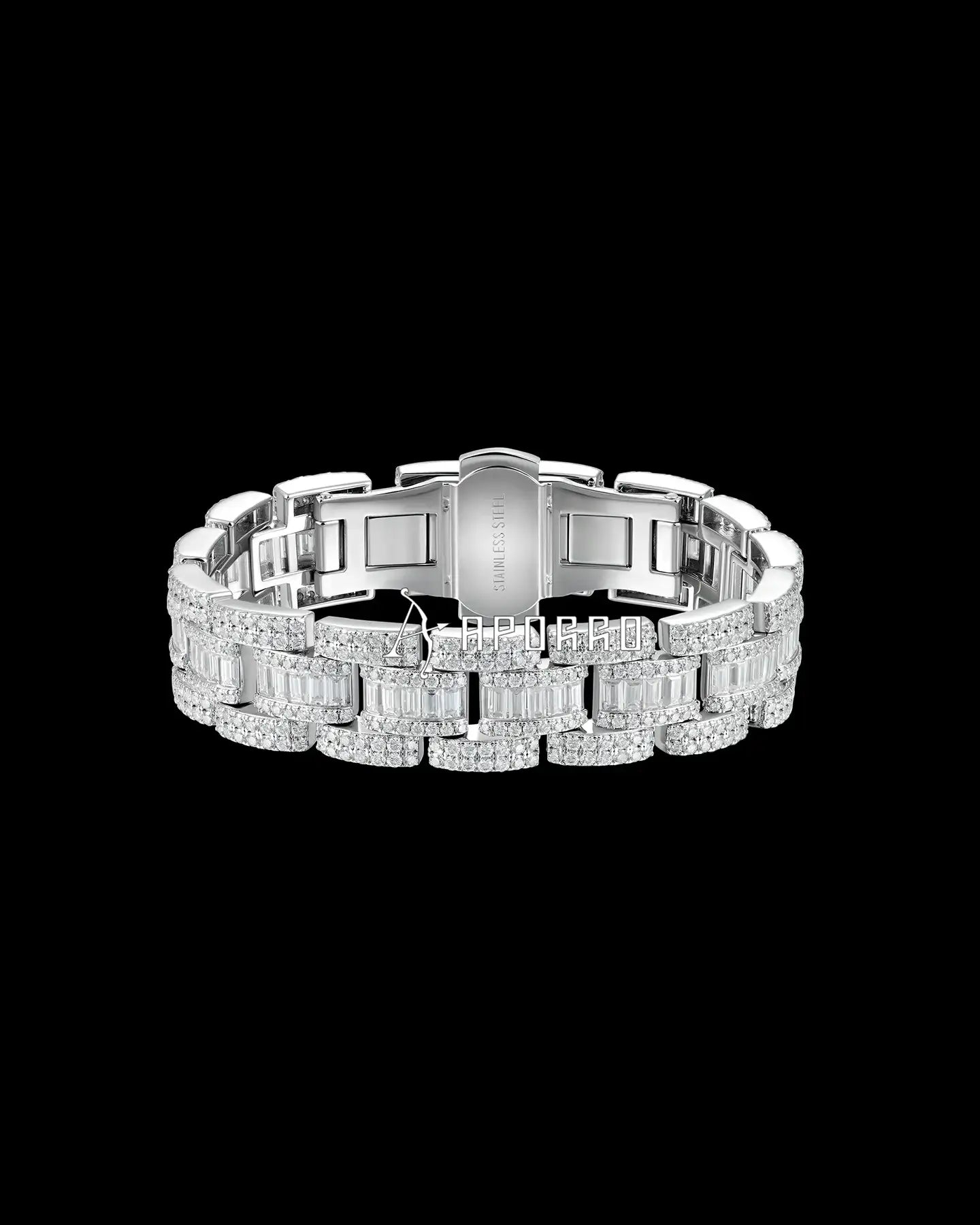 APORRO Premium Custom Iced Watch style Bracelet