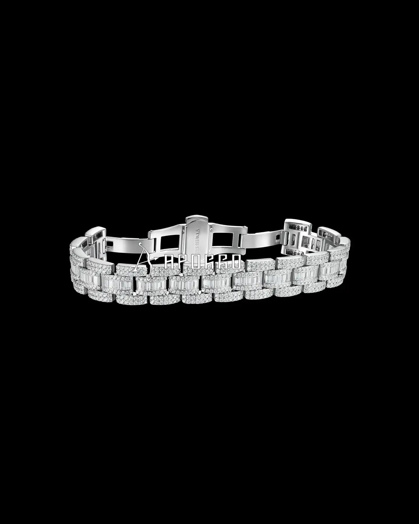 APORRO Premium Custom Iced Watch style Bracelet