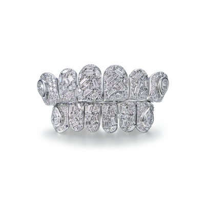Custom-Cut Mixed-Stone Grillz
