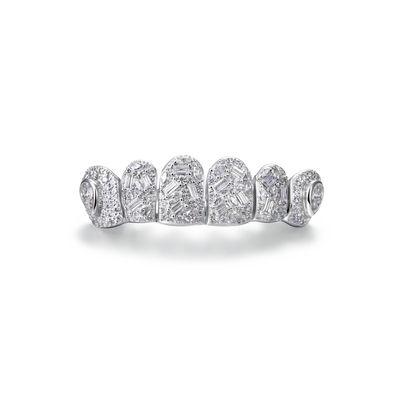 Custom-Cut Mixed-Stone Grillz