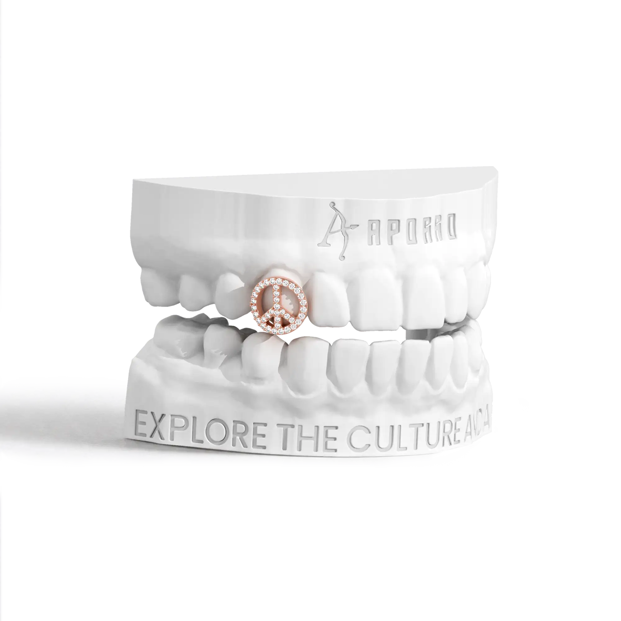 Custom Peace Emblem Grillz