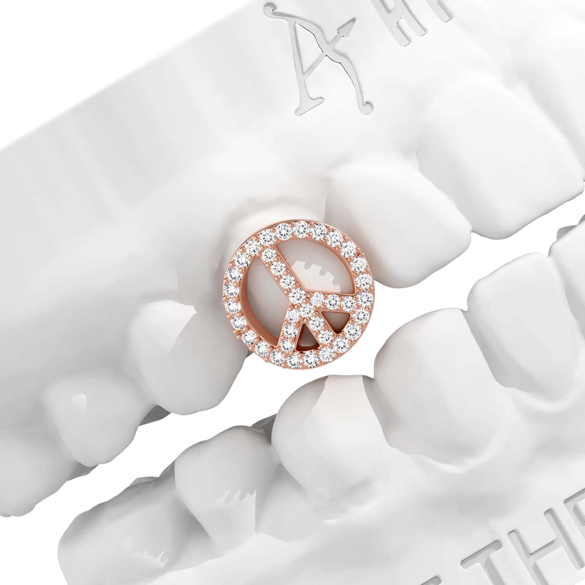 Custom Peace Emblem Grillz