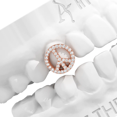 Custom Peace Emblem Grillz
