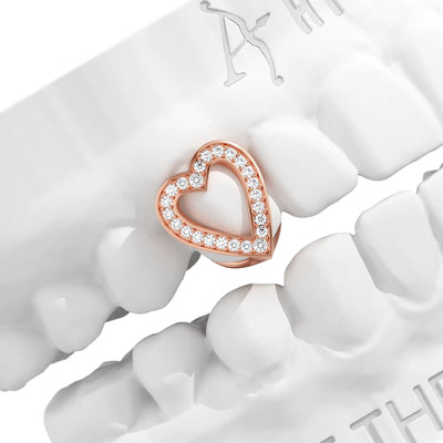 Custom Heart-shaped cutout Grillz