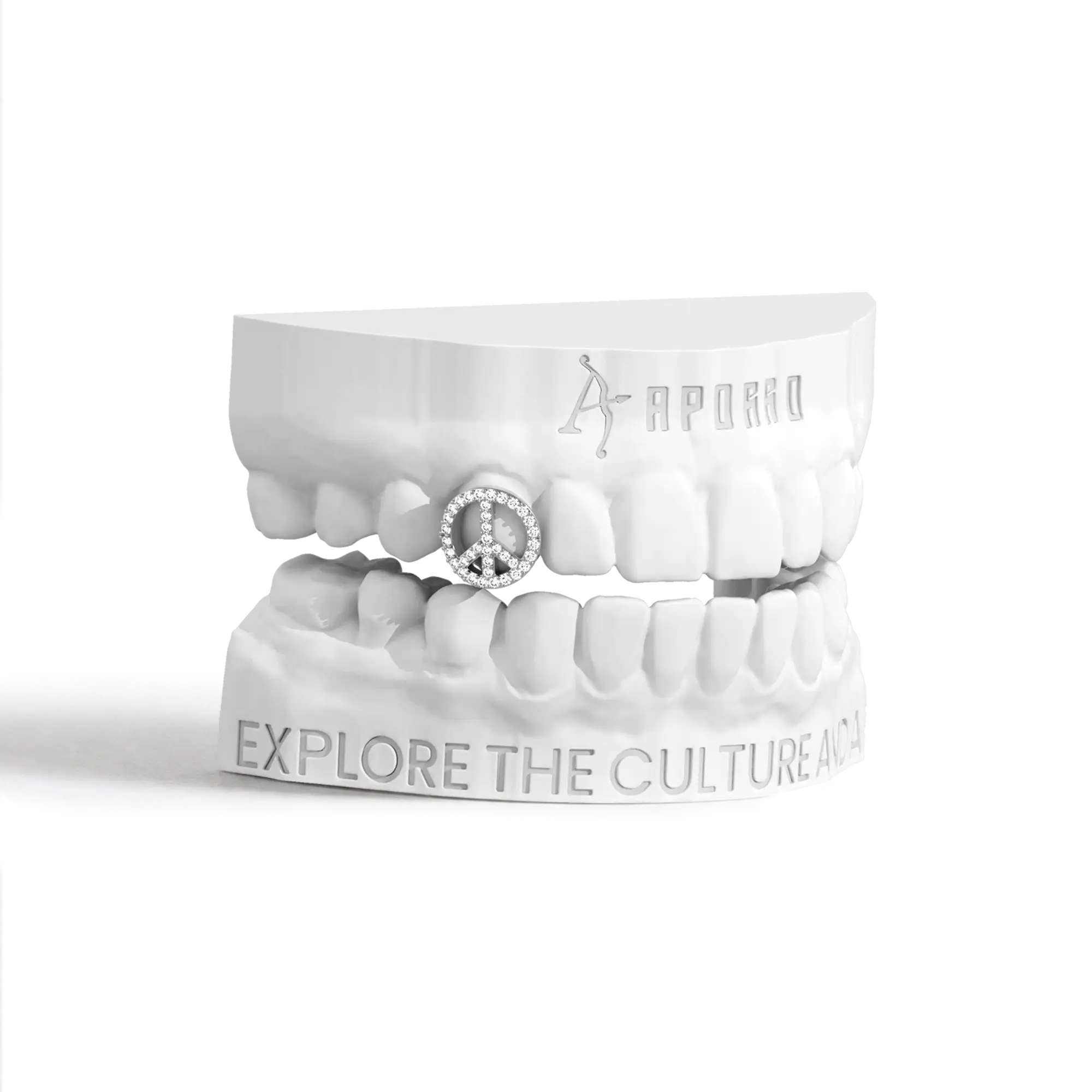 Custom Peace Emblem Grillz