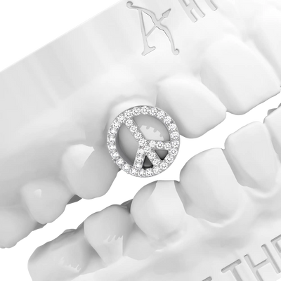 Custom Peace Emblem Grillz