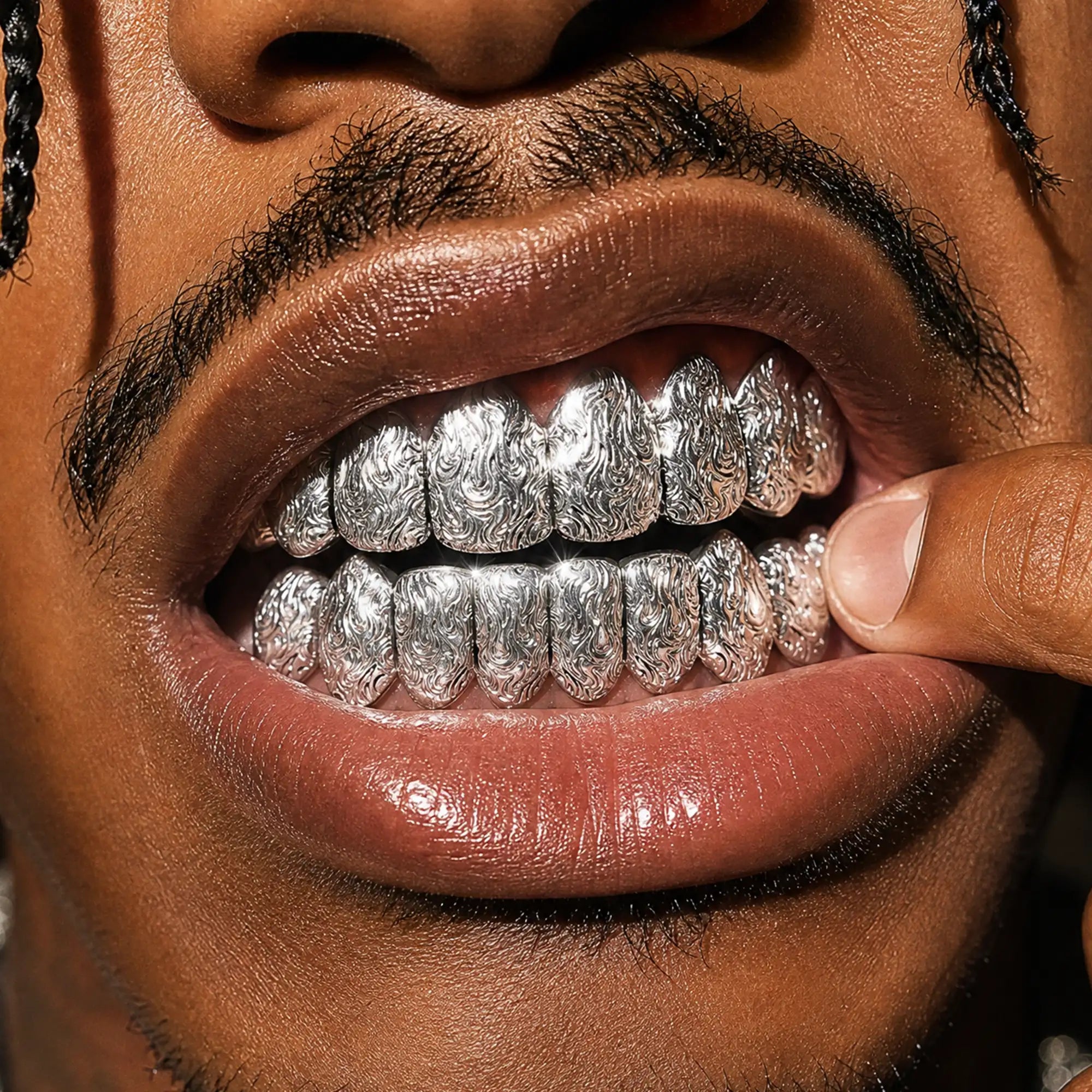 Custom Molten Flame Grillz