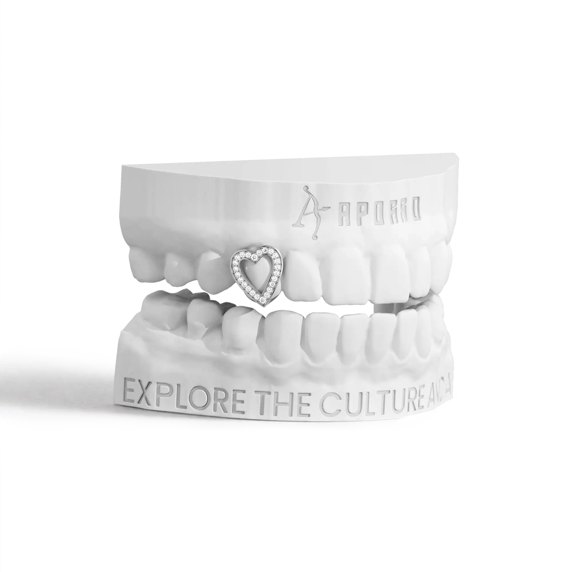 Custom Heart-shaped cutout Grillz