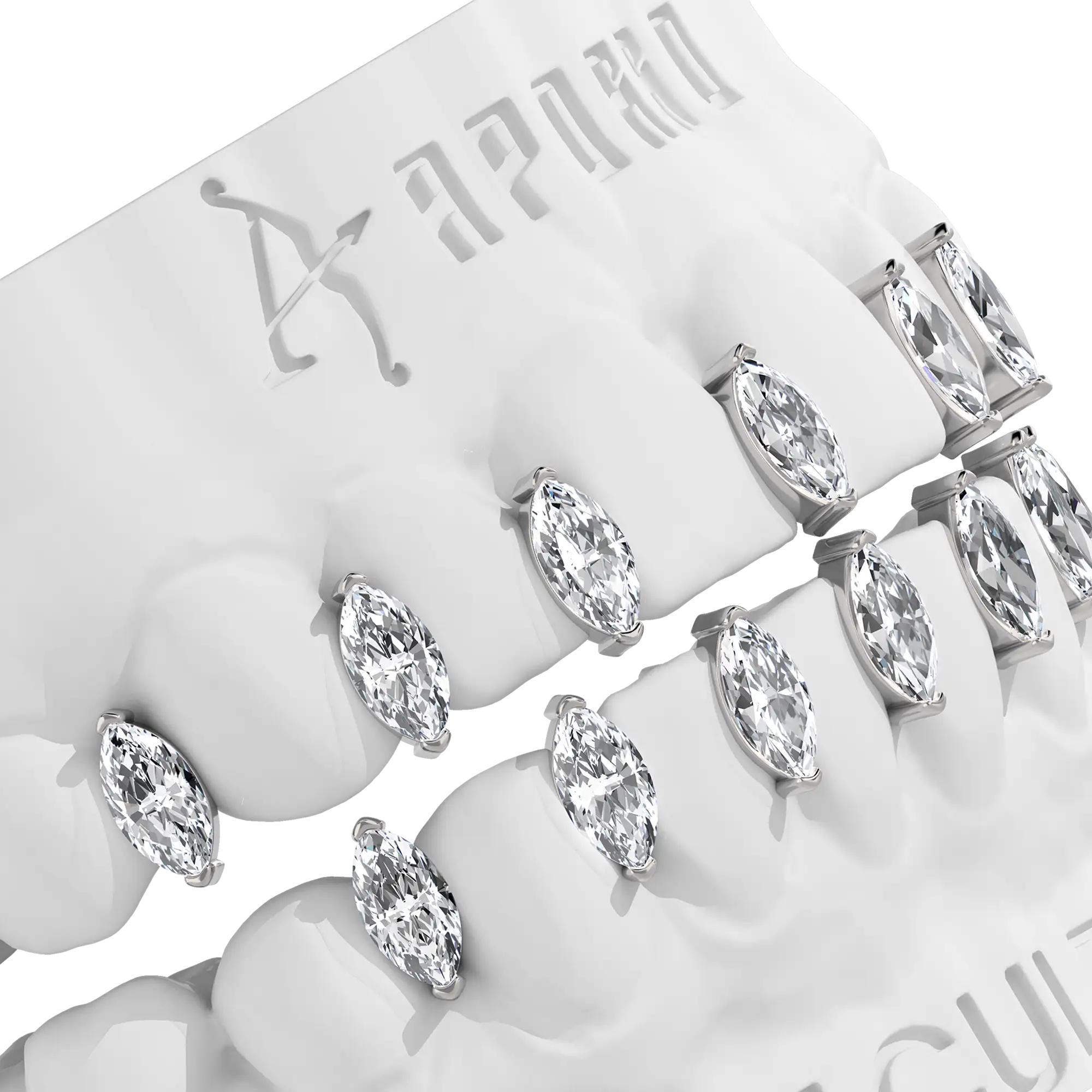 Custom Marquise Blade Gap Grillz