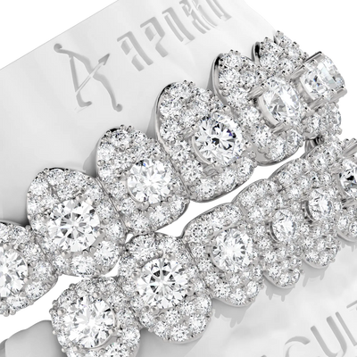 Custom Center Stone in a Full-Pavé Setting Grillz