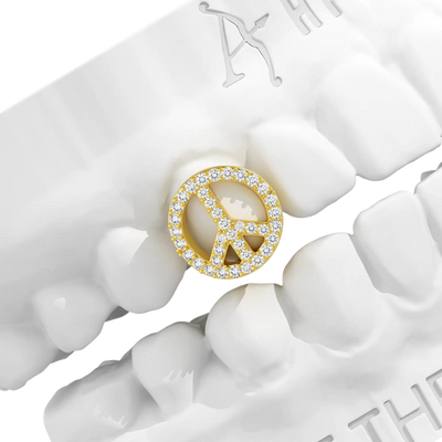 Custom Peace Emblem Grillz