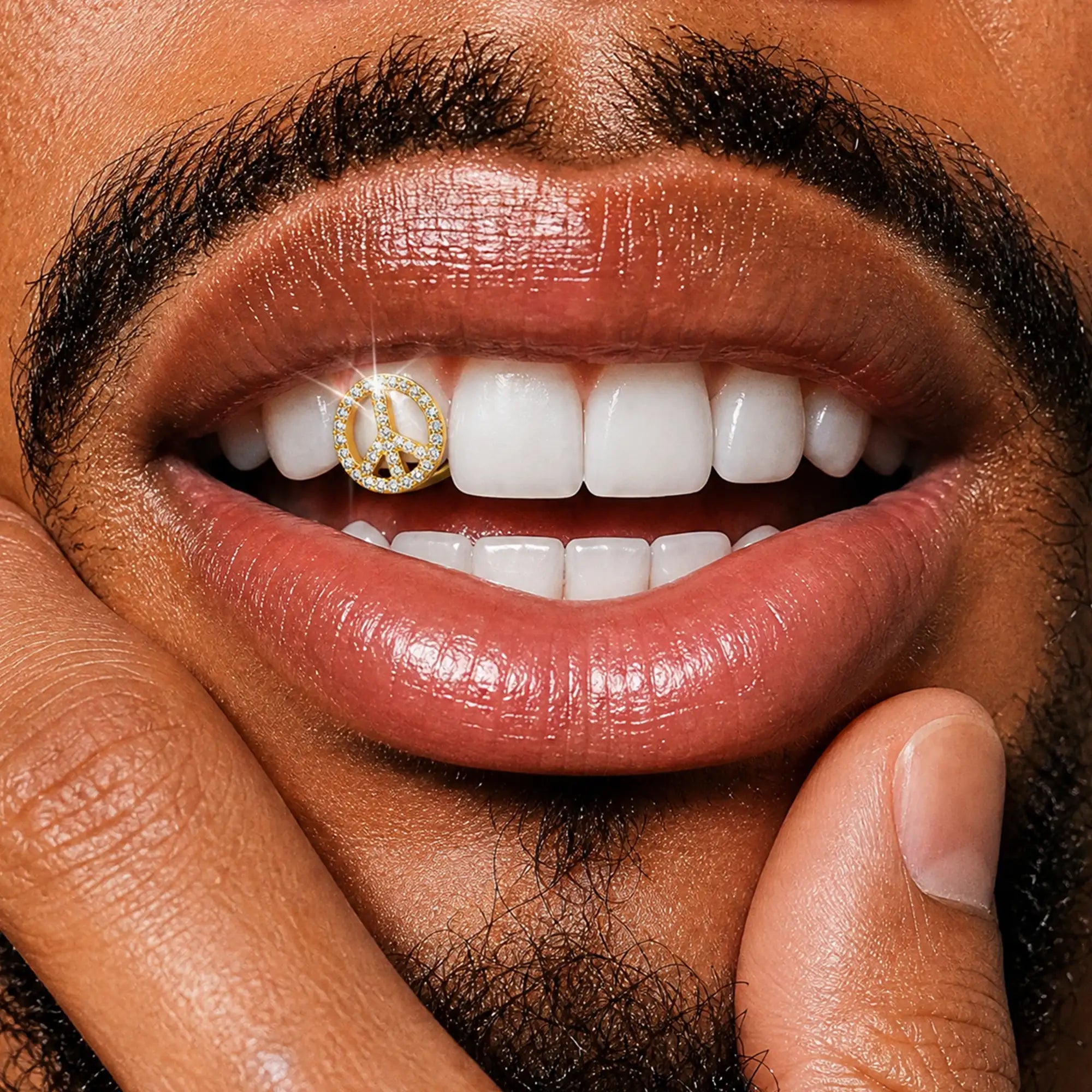 Custom Peace Emblem Grillz