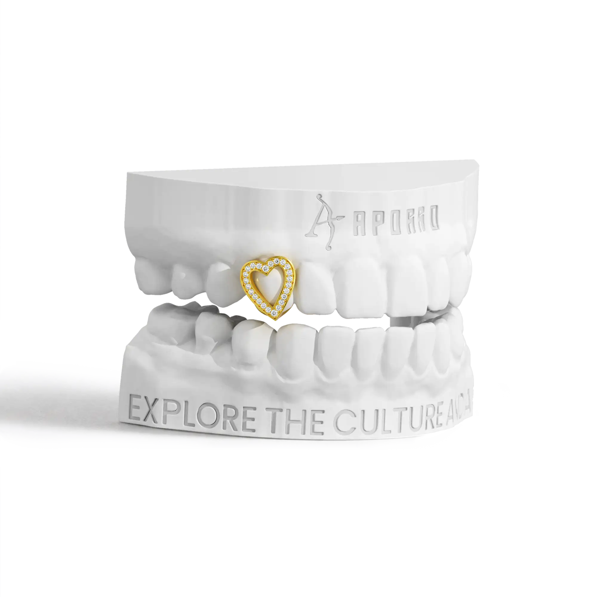 Custom Heart-shaped cutout Grillz