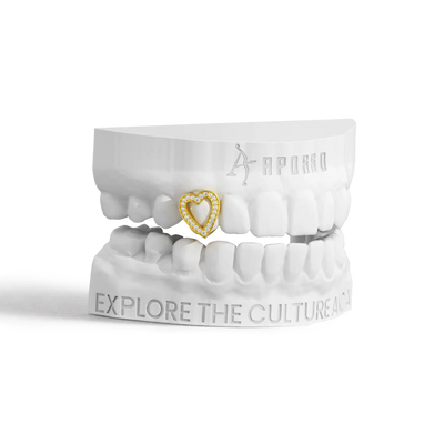 Custom Heart-shaped cutout Grillz