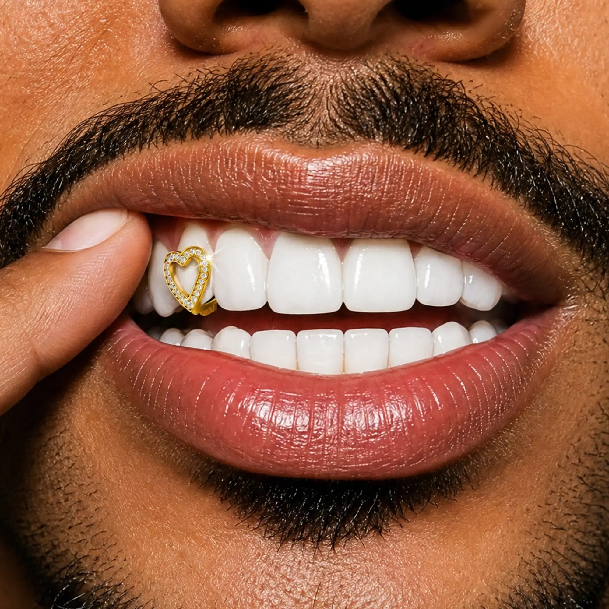 Custom Heart-shaped cutout Grillz