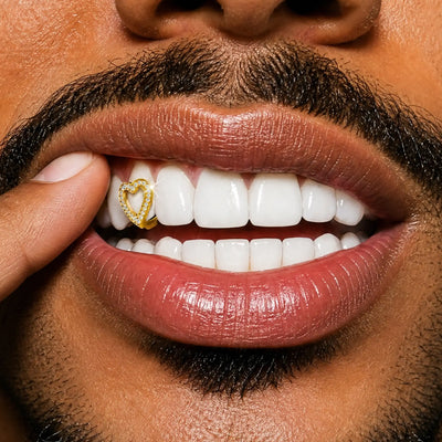 Custom Heart-shaped cutout Grillz