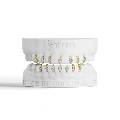 Custom Marquise Blade Gap Grillz
