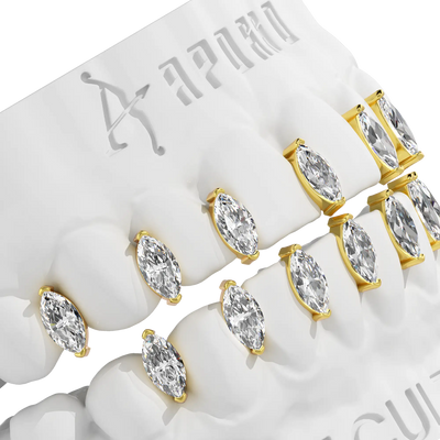Custom Marquise Blade Gap Grillz