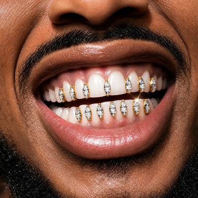 Custom Marquise Blade Gap Grillz