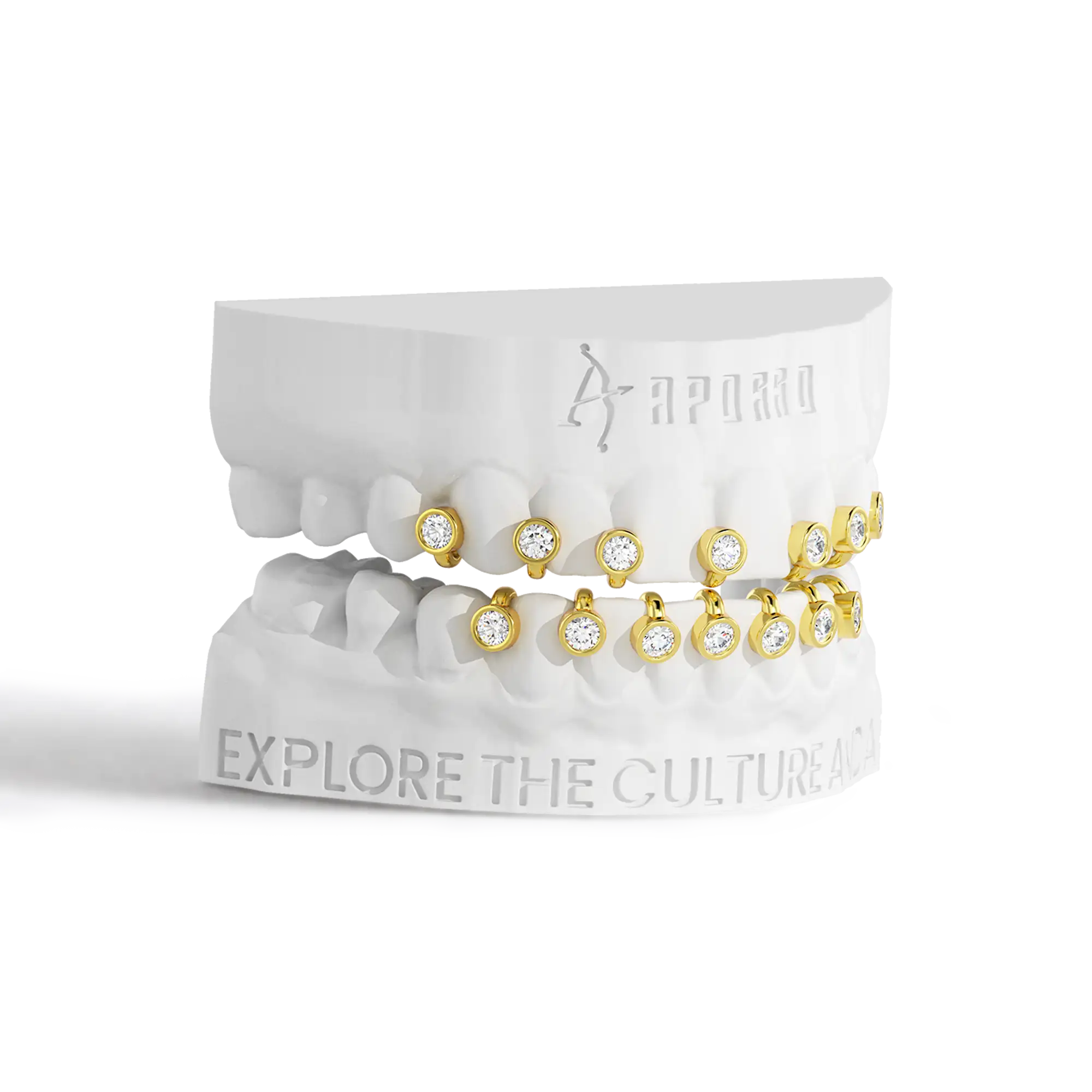 Custom Halo Gap Grillz