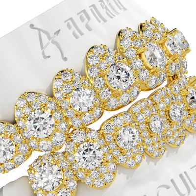 Custom Center Stone in a Full-Pavé Setting Grillz