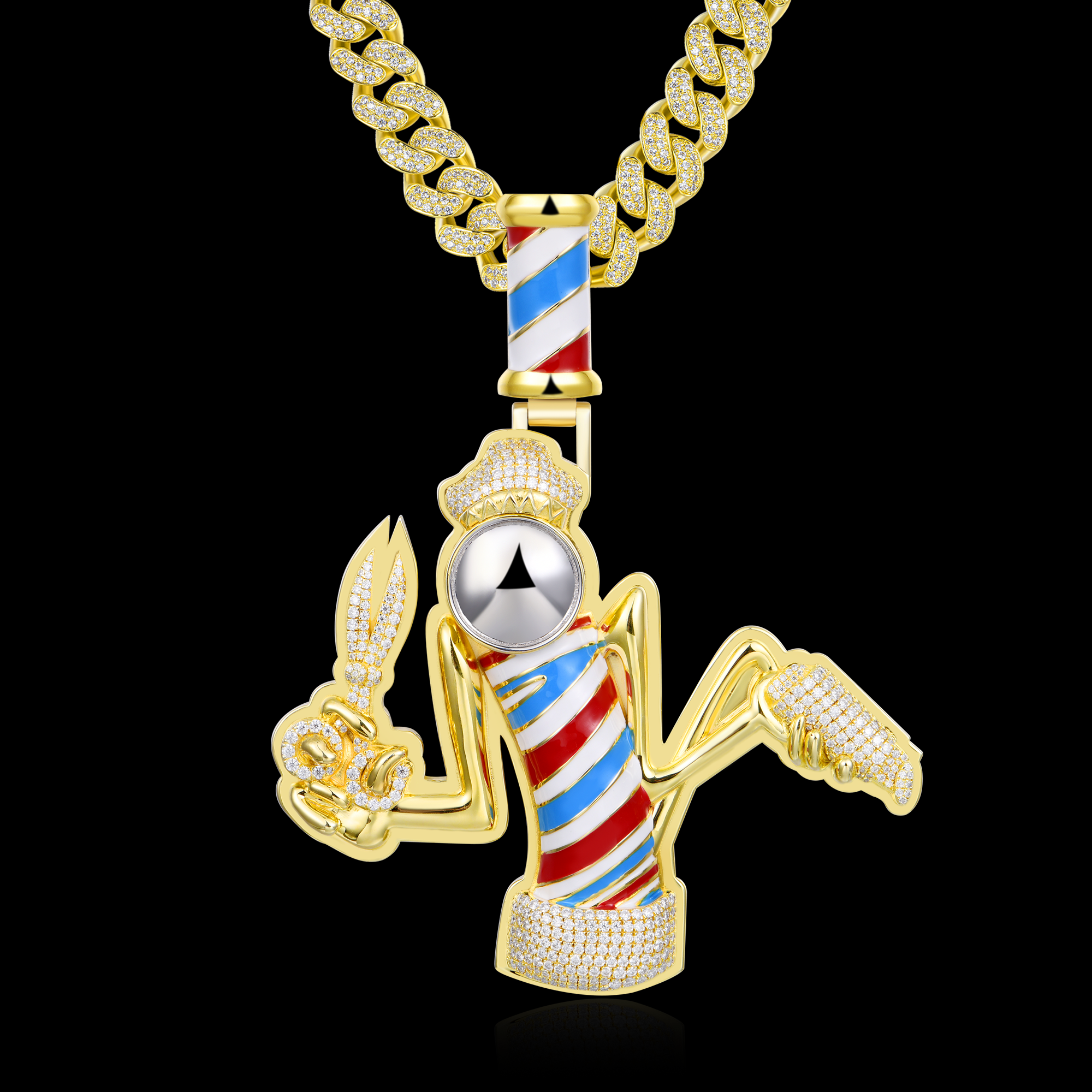 APORRO Premium Custom Barbershop Logo Pendant