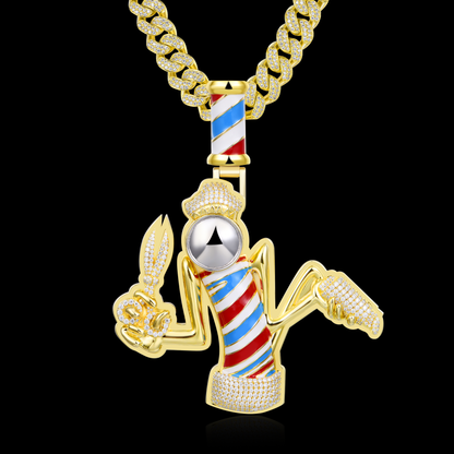 APORRO Premium Custom Barbershop Logo Pendant