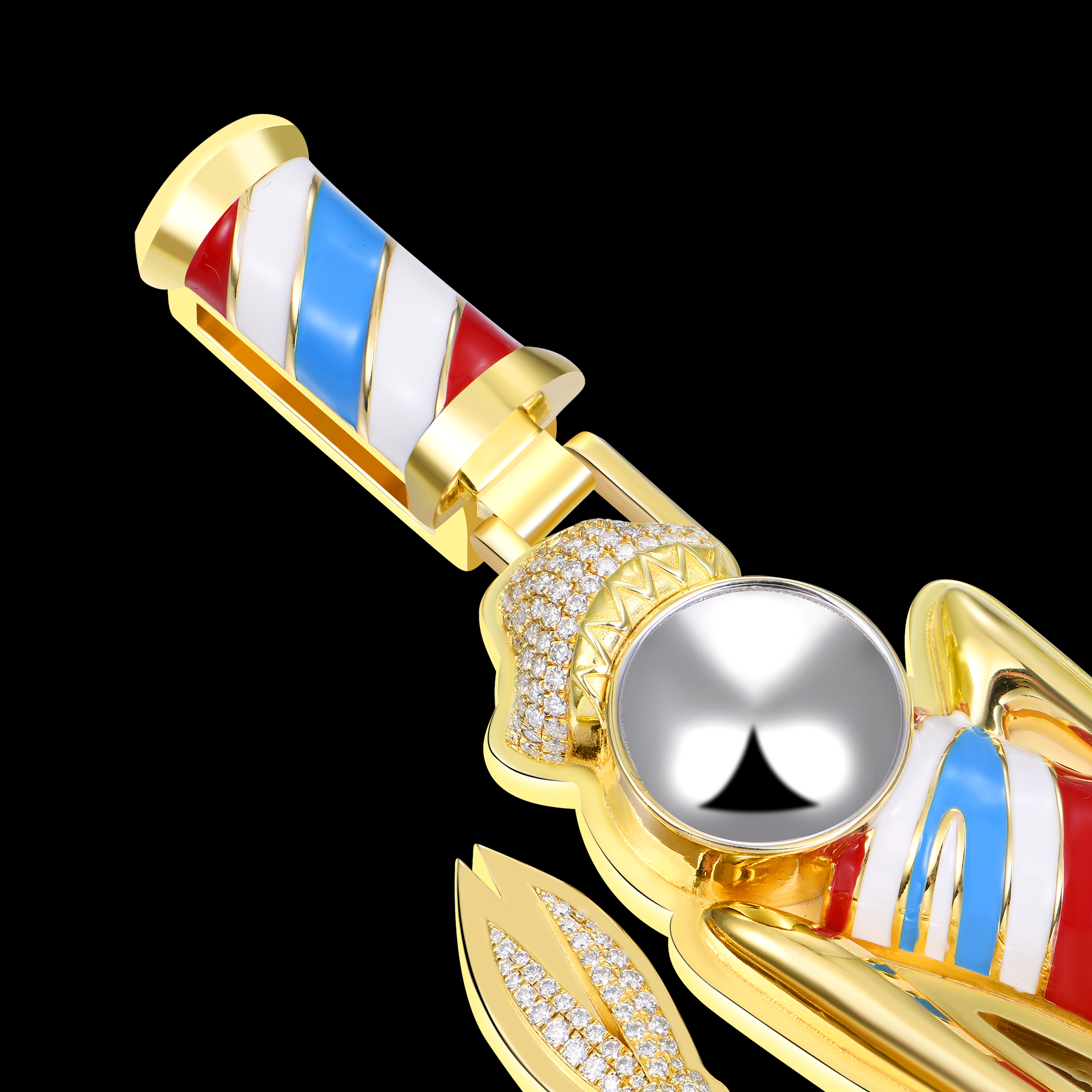 APORRO Premium Custom Barbershop Logo Pendant