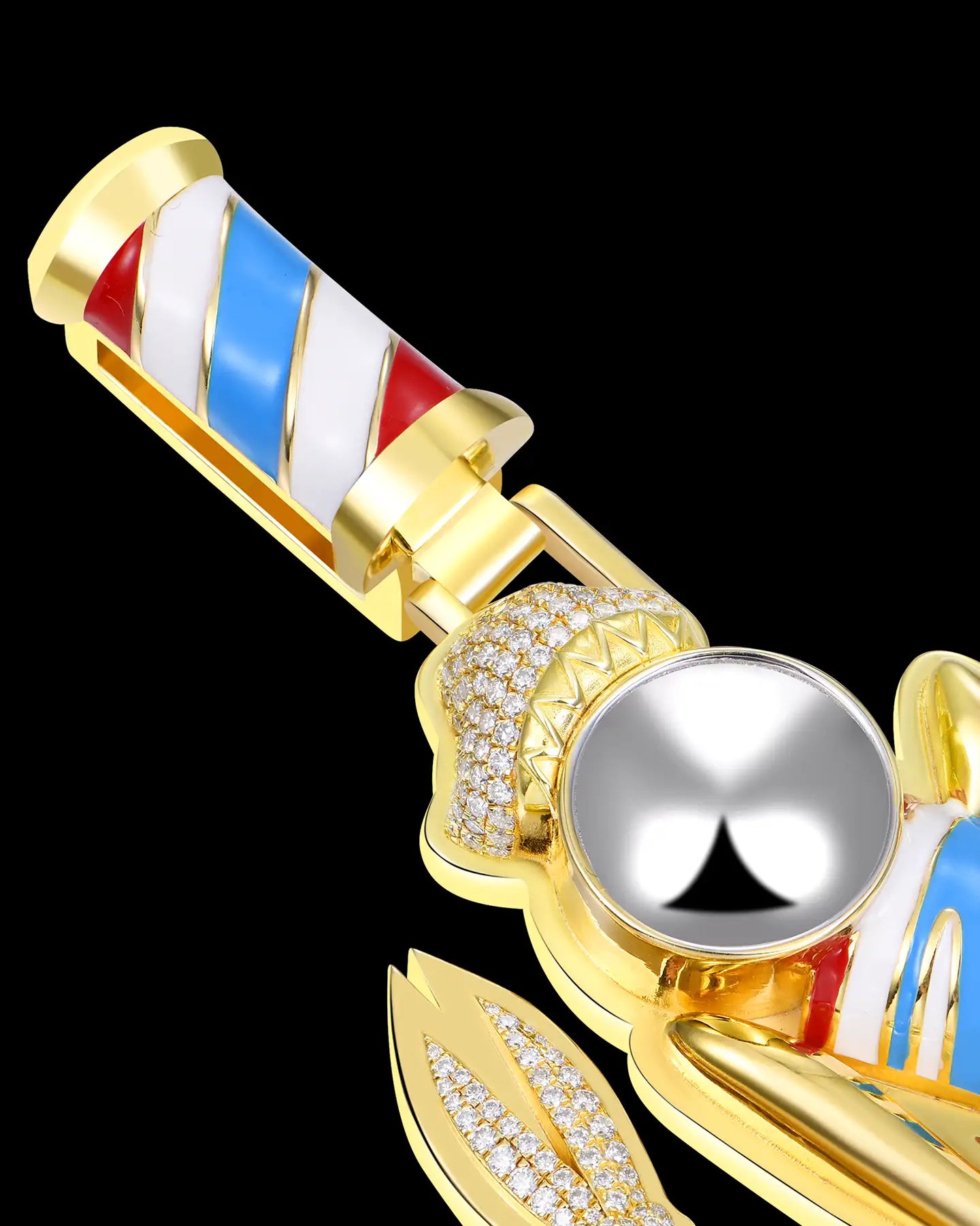 APORRO Premium Custom Barbershop Logo Pendant