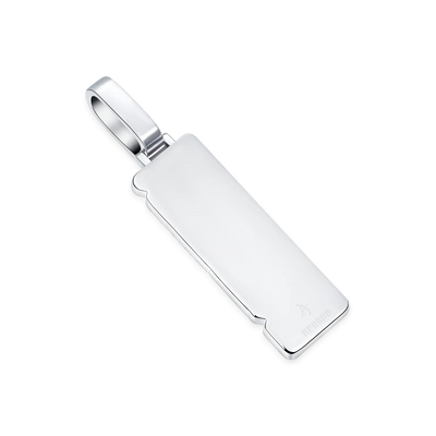 Custom Iced Mix-cut Vertical Pendant