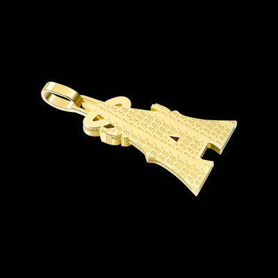APORRO Premium Custom Fully Iced Out Letter A Pendant